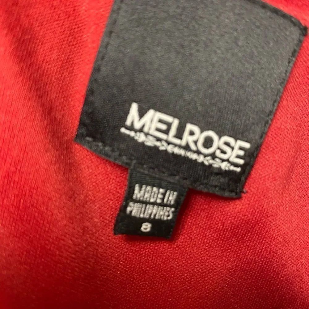 Melrose red “satin” lined body con dress 8 - Picture 5 of 5